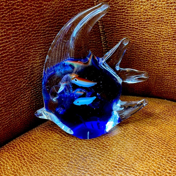 Vintage Murano Glass Aquarium Paper Weight Mid-Century Modern, Italy, 19… - Picture 2 of 6